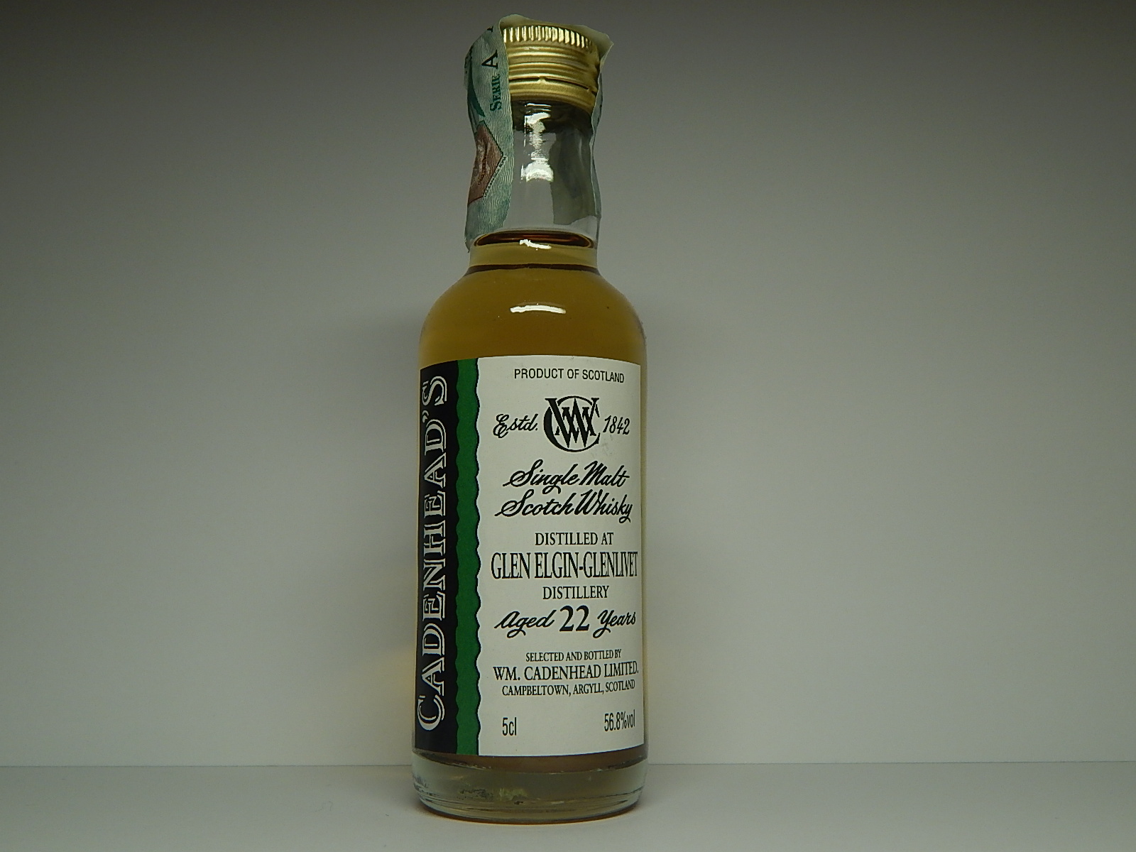 Glenlivet SMSW 22yo "Cadenhead´s" 5cl 56,8%vol